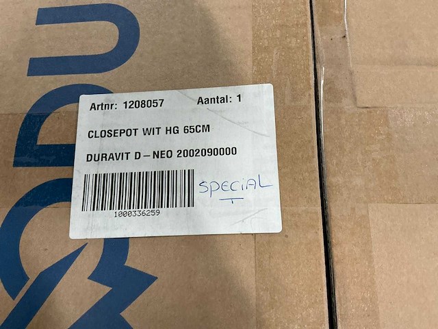 Duravit d-neo closetpot zonder reservoir en bril - afbeelding 6 van  8
