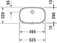 Duravit dcode onderbouwwastafel 49x29cm wit - afbeelding 2 van  6