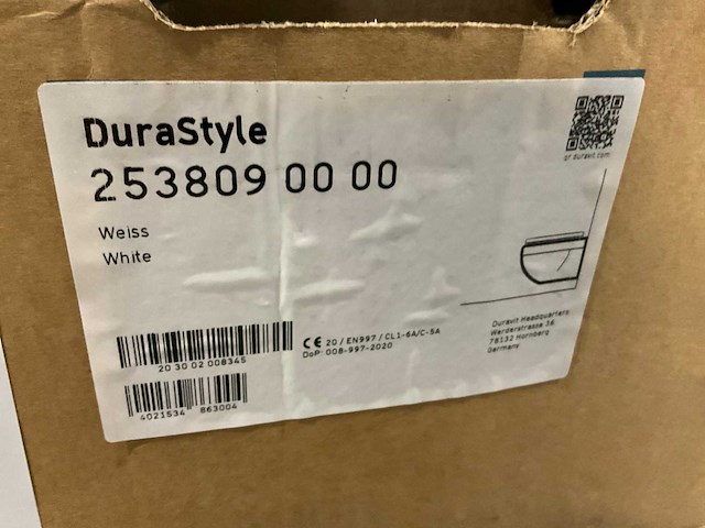 Duravit durastyle 2538090000 wandcloset (2x) - afbeelding 4 van  4