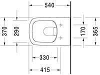 Duravit durastyle rimless wandcloset - afbeelding 2 van  4