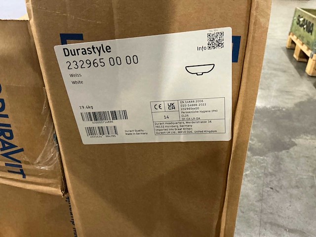 Duravit durastyle wastafel 65x57cm (3x) - afbeelding 2 van  3