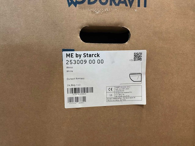 Duravit me by starck 253009000 randloos wandcloset (2x) - afbeelding 3 van  4