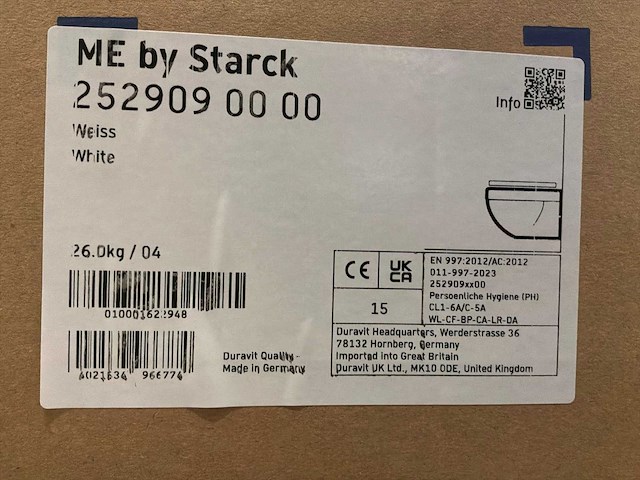 Duravit me by stark. wit toilet (8x) - afbeelding 4 van  4
