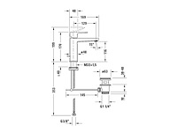 Duravit mh1020001046 manhattan wastafelarmatuur zwart mat - afbeelding 3 van  3