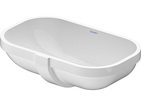 Duravit onderbouwwastafel 49x29cm wit - afbeelding 1 van  2