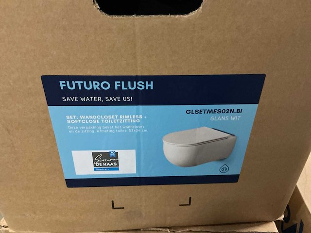 Duravit / simon de haas wandcloset (5x) - afbeelding 2 van  4