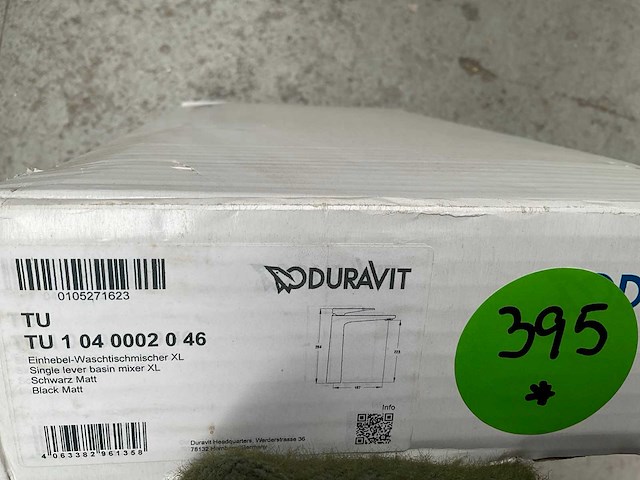 Duravit tulum wastafelkraan mat zwart tu1040002046 - afbeelding 3 van  3