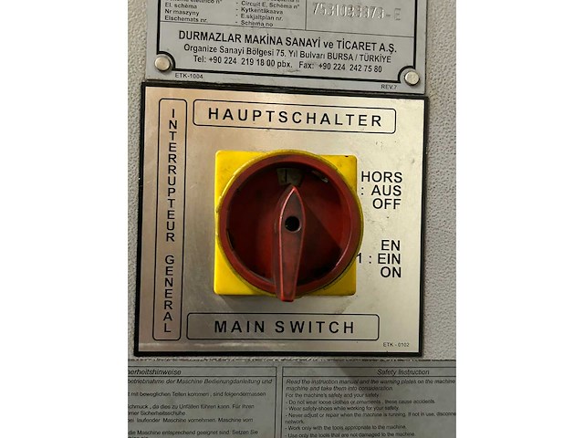 Durma - 2008 - e30160 - cnc-kantbank - afbeelding 11 van  25