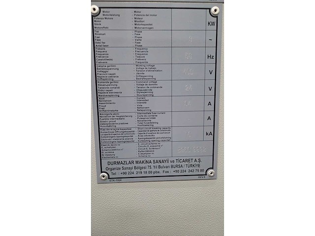 Durma - 2019 - hd-tc60170 - buislasersnijmachine - afbeelding 10 van  21