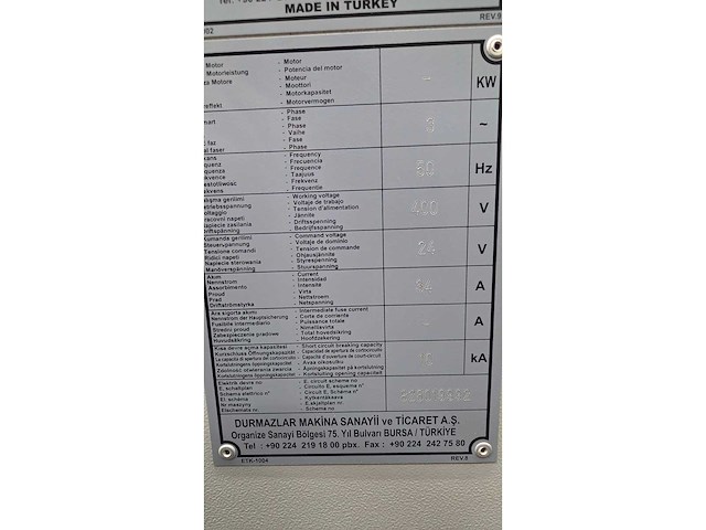 Durma - 2019 - hd-tc60170 - buislasersnijmachine - afbeelding 13 van  21