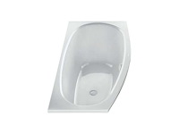 Duscholux piccolo 181 175x50-80cm hoek inbouwbad - afbeelding 1 van  3