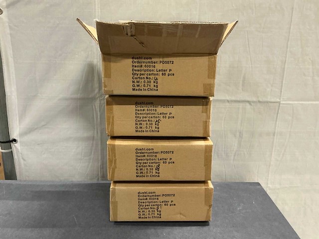 Dushi letter p decoratie (240x) - afbeelding 4 van  4