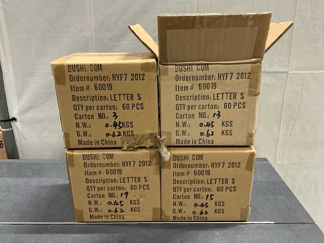 Dushi letter s decoratie (240x) - afbeelding 4 van  4