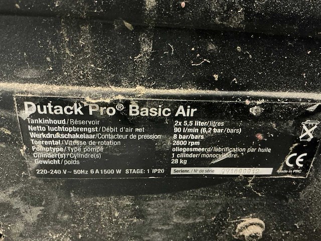 Dutack luchtcompressor - afbeelding 5 van  5