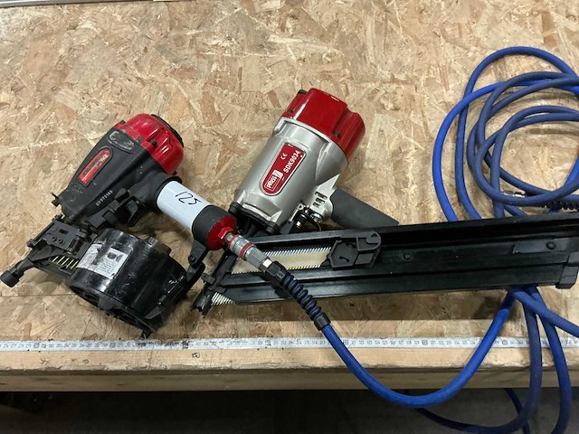 Dutack/press pneumatische tacker (2x) - afbeelding 1 van  4