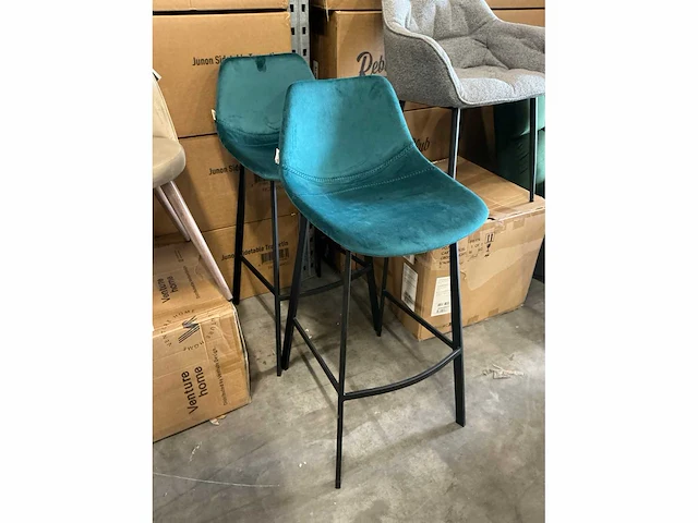 Dutch bone barkrukken zithoogte 79cm (2x) - afbeelding 2 van  2