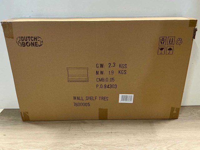 Dutch bone wall shelf tres (4x) - afbeelding 2 van  3