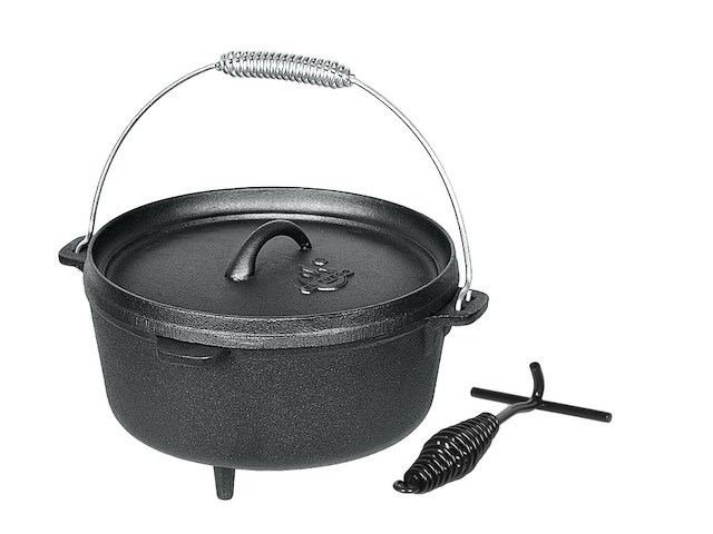 Dutch oven pan 6,8 liter, el fuego, ay0463, zwart - afbeelding 1 van  3