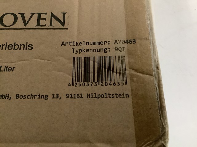 Dutch oven pan 6,8 liter, el fuego, ay0463, zwart - afbeelding 3 van  3