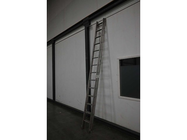 Dutec 2 x 14 2-delige aluminium ladder - afbeelding 2 van  3