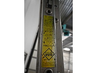 Dutec 2 x 14 2-delige aluminium ladder - afbeelding 3 van  3
