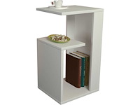 Duurzaam melamine stijlvol wit bijzettafel - afbeelding 1 van  5