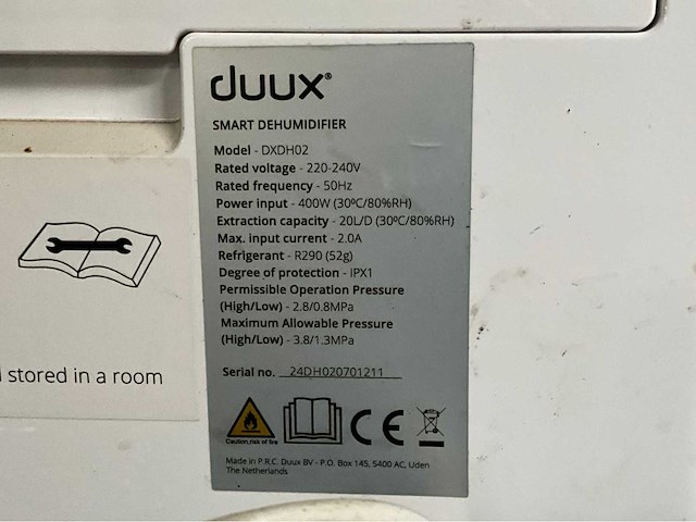 Duux dxdh02 ontvochtiger - afbeelding 5 van  5
