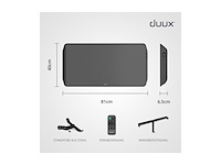 Duux edge 2000w smart convectorkachel grijs - afbeelding 2 van  5