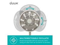 Duux whisper flex smart statiefventilator met dock & accu greige - afbeelding 3 van  6