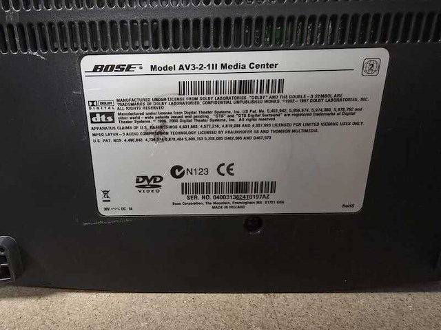 Dvd homeset, bose 3.2.1, zwart - afbeelding 9 van  12