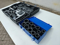 Dw - 2025 - 2600nm - pneumatische slagmoersleutel met 12 dlg doppenset 1" - afbeelding 6 van  12