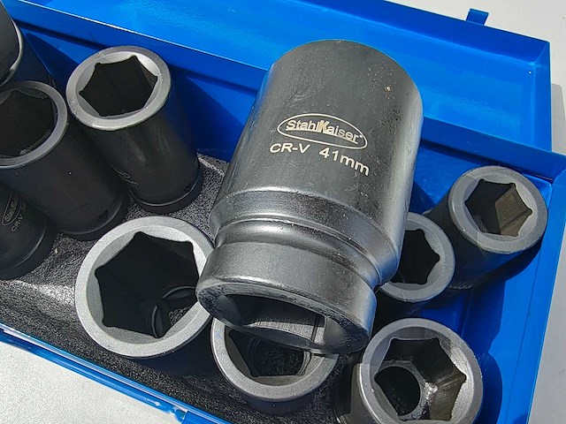 Dw - 2025 - 2600nm - pneumatische slagmoersleutel met 12 dlg doppenset 1" - afbeelding 12 van  12