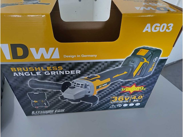 Dw - ag03 - accu haakse slijpmachine - afbeelding 9 van  9