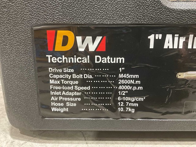 Dw 1” air impact wrench pneumatische slagmoersleutel - afbeelding 3 van  14
