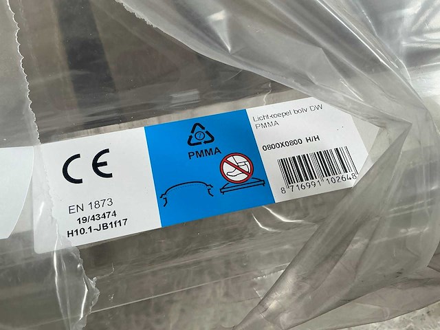 Dw 80x80 lichtkoepel bolvorm - afbeelding 4 van  4
