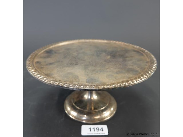 D.w. haber & son n.y verzilverde tazza - afbeelding 1 van  6