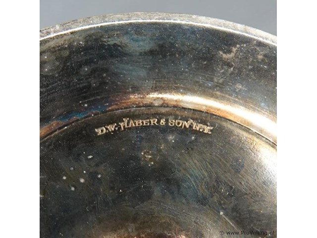 D.w. haber & son n.y verzilverde tazza - afbeelding 6 van  6