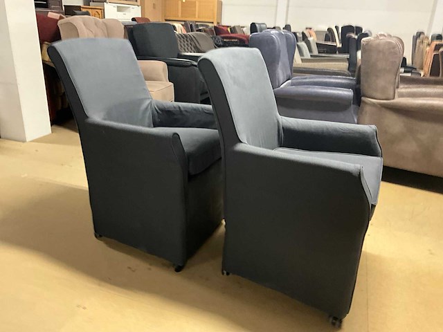 Dwingeloo verrijdbare eetkamerstoel (2x) - afbeelding 2 van  13