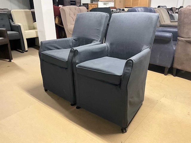 Dwingeloo verrijdbare eetkamerstoel (2x) - afbeelding 7 van  13