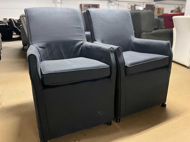 Dwingeloo verrijdbare eetkamerstoel (2x) - afbeelding 12 van  13