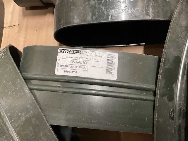 Dyka air partij pvc-u luchtkanaal hulpstukken - afbeelding 4 van  4