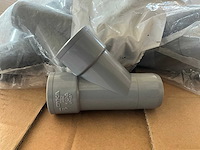 Dyka pvc t-stuk 40 mm 45° (200x) - afbeelding 1 van  8