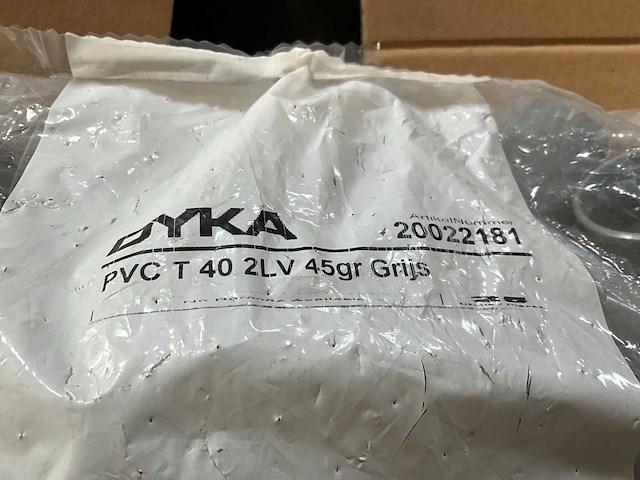 Dyka pvc t-stuk 40 mm 45° (200x) - afbeelding 7 van  8