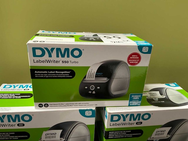 Dymo 450 / 550 turbo labelprinter (3x) - afbeelding 4 van  4