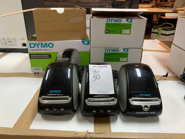 Dymo 550 turbo, 450 labelwriter labelprinter (3x) - afbeelding 3 van  9