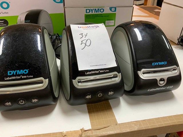 Dymo 550 turbo, 450 labelwriter labelprinter (3x) - afbeelding 5 van  9