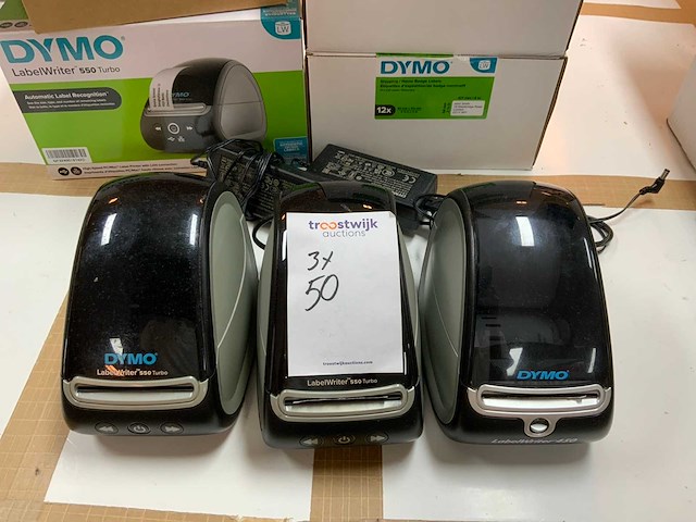 Dymo 550 turbo, 450 labelwriter labelprinter (3x) - afbeelding 7 van  9
