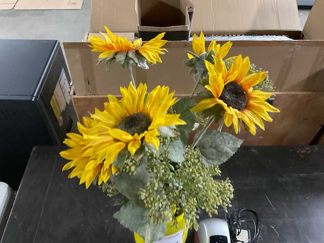 Dymo labelwriter 330 turbo labelprinter, vaas met kunstbloemen - afbeelding 6 van  6