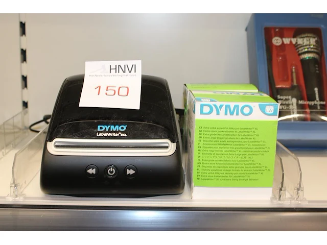 Dymo labelwriter 5xl met twee rollen etiketten - afbeelding 1 van  2