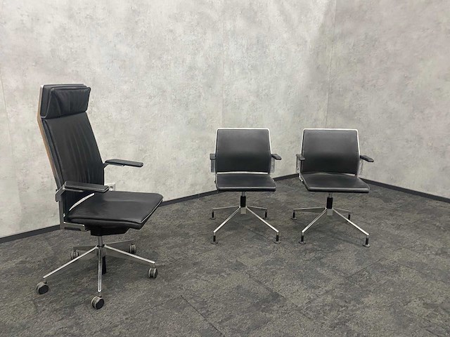 Dynamobel dis - directie set - zwart leder - afbeelding 1 van  15